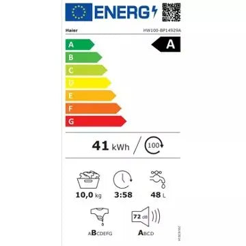 Lave linge hublot HAIER HW100-BP14929A-S