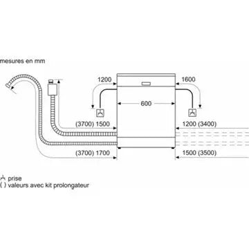 Lave vaisselle 60 cm SIEMENS SN23EI00ME VarioSpeed Plus