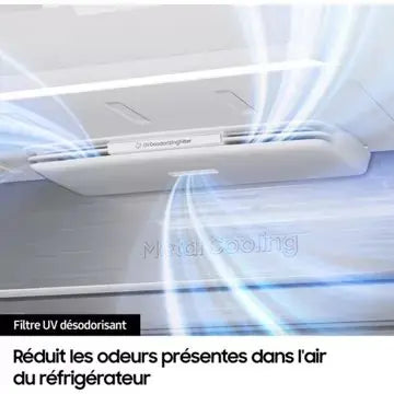 Réfrigérateur multi portes SAMSUNG RF65DG9H0EB1 family hub avec AI vision